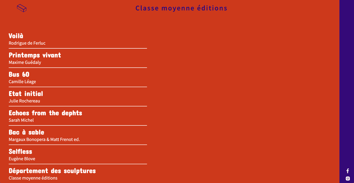 capture Classe moyenne éditions